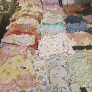Huge Lot of Baby Girl Clothes 0 - 24 Months
